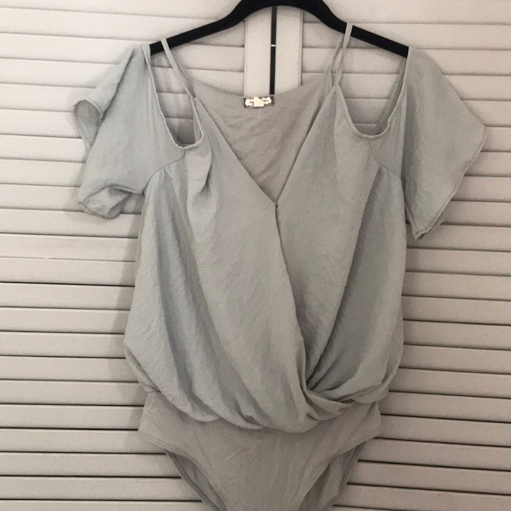 Mint green body suit
